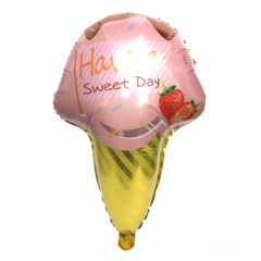 GLOBO HELADO CUCURUCHO ROSA - comprar online