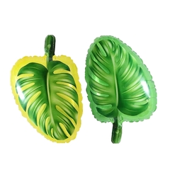 GLOBOS HOJAS TROPICALES x2
