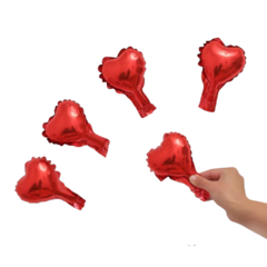 CORAZONES 12cm ROJOS x10 - comprar online