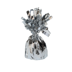 BASE PESO ANCLAJE PARA GLOBOS HELIO PLATEADA - comprar online