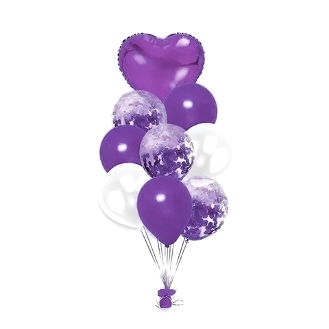 RAMILLETE CORAZÓN VIOLETA
