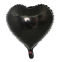 GLOBO CORAZÓN NEGRO 45cm
