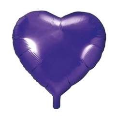 GLOBO CORAZÓN VIOLETA 45cm