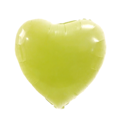 GLOBO CORAZÓN VERDE PASTEL 45cm