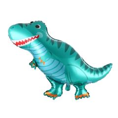 GLOBO DINOSAURIO TURQUESA 40cm - comprar online
