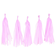 GUIRNALDA FLECOS DE PAPEL COLOR ROSA