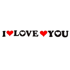 BANDERINES I LOVE YOU