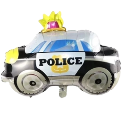 GLOBO AUTO POLICÍA METALIZADO 40cm - comprar online