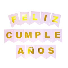 CARTEL FELIZ CUMPLEAÑOS LILA PASTEL