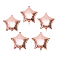 PACK x5 ESTRELLAS ROSE GOLD 45cm - comprar online
