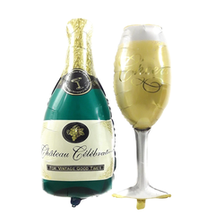 COMBO BOTELLA Y COPA CHAMPAGNE GRANDES en internet