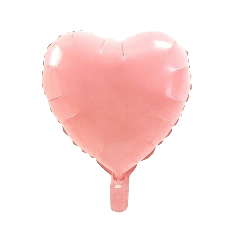 GLOBO CORAZÓN ROSA PASTEL 45cm