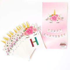 BANDERINES UNICORNIO HAPPY BIRTHDAY en internet
