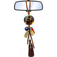 Chaveiro Guia Patuá Proteção Orixá Xangô Retrovisor Carro