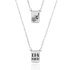 Escapulário Orixá Oxalá Epa Baba Aço Inox Proteção