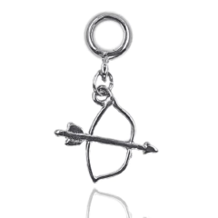 Berloque Pingente Ofá Arco e Flecha