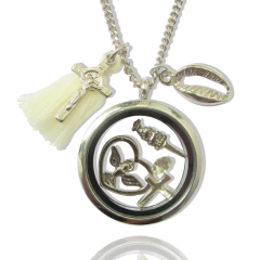 Colar Relicário Oxalá - Prateado