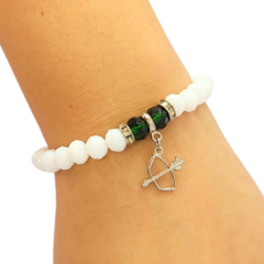Pulseira Cristal Orixá Oxóssi Arco e Flechá - comprar online