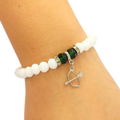 Pulseira Cristal Orixá Oxóssi Arco e Flechá - comprar online