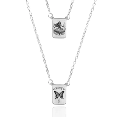 Colar Escapulário Imagem Iansã Umbanda Aço Inoxidável