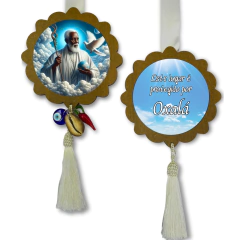 Escapulário de Porta Amuleto Enfeite de Proteção Orixá Oxalá