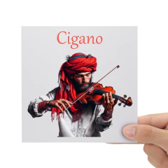 Adesivo Cigano DTF UV Envernizado Prova D'água Sticker