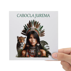 Adesivo Cabocla Jurema DTF UV Envernizado Prova D'água