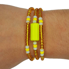 Pulseira Guia de Proteção Orixá Oxum Amarela - comprar online