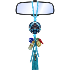 Chaveiro Guia Patuá Proteção Orixá Iemanjá Retrovisor Carro