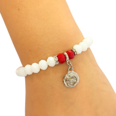 Pulseira Cristal Pomba Gira Rosa - comprar online