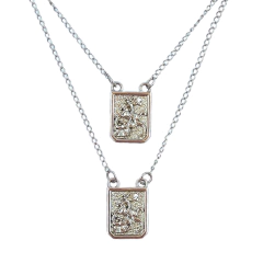 Escapulário São Jorge Guerreiro em Relevo