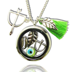 Colar Relicário Oxóssi - Prateado