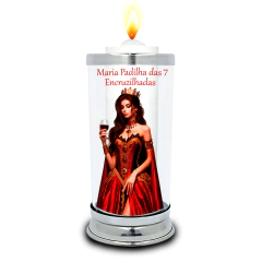Protetor de Vela 7 dias Maria Padilha das 7 Encruzilhadas