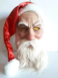 Media Mascara Papa Noel Santa Claus Latex Navidad Disfraz