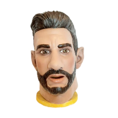 Mascara Lionel Messi Futbol Argentina Latex Disfraz Halloween