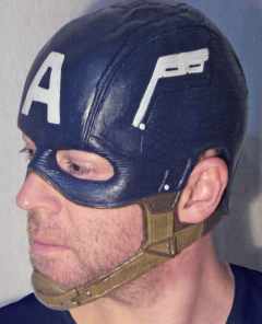 Casco Capitan America Latex Avengers Comic Marvel en internet