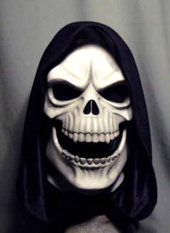 Mascara Craneo Calavera Capucha Parca Terror Halloween Disfraz