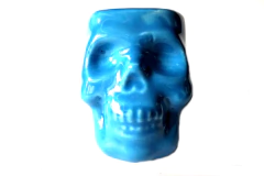 Taza Pocillo Craneo Calavera Mate Maceta Cafe Ceramica