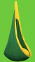 NIDITO hamaca sensorial hasta 70 kilos VERDE AMARILLO #2colores - Nidito Hamaca