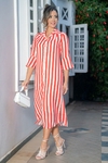 Vestido Chemissie Nave List Luciana Pais [Tm 46] (93678) - Umarrazo.com.br