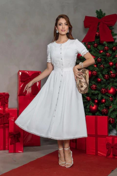 Vestido Midi Patchwork Luciana Pais (94337)