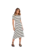 Vestido malha listrada titanium [P a EGG] (27520)