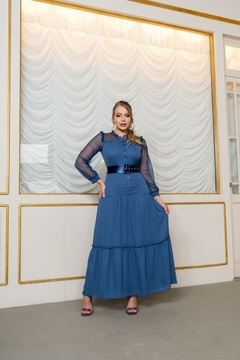 Vestido Longo Crepe Kauly (3879) - loja online