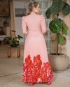 Vestido Longo Plissado Barra Estamp Kauly (3764) na internet