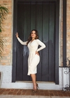 Vestido Celina canelado Boutiquue k [Tm P] (4972) - loja online