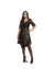 Vestido Evase Poliuretano expressão [Tm GG] (4376)