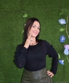 Blusa basica com babadinho expressão [Tm GG] (3532) - Umarrazo.com.br