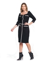 Vestido Em ponto roma Expressão [Tm P] (4203)