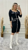 Vestido Em ponto roma Expressão [Tm P] (4203) - comprar online