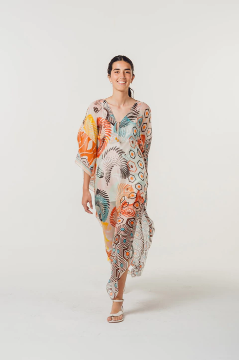 KAFTAN BLOCKANTE ORANGE